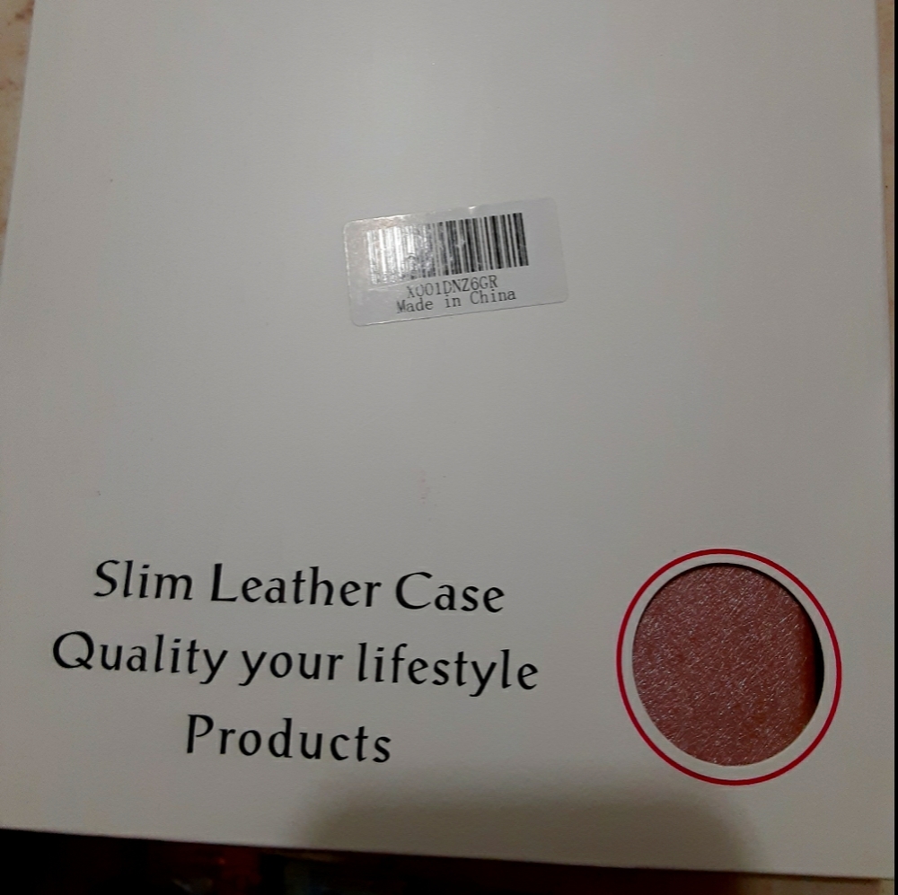 Slim leather case for tablet